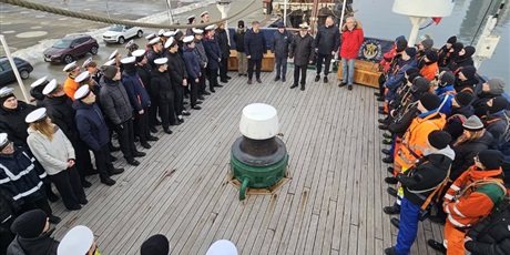 Uczniowie w rejsie na Darze Młodzieży