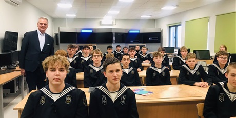 Wizyta Dyrektora  XIII LO w Krakowie - Przyjaciela Morskiej 